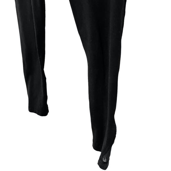 ZELLA Black Cropped Skinny Pull On Workout Athletic Stretch Knit Leggings S - Picture 10 of 16